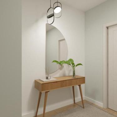 Imagem de Espelho Orgânico 115cm x 60cm E25 Decorativo Lançamento Lapidado Salão