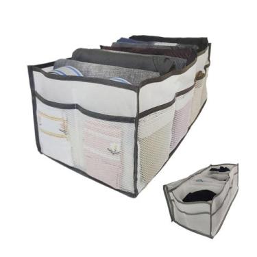 Imagem de Caixa Organizadora Colmeia Guarda Roupa Armario Roupa Intima Meia Blus