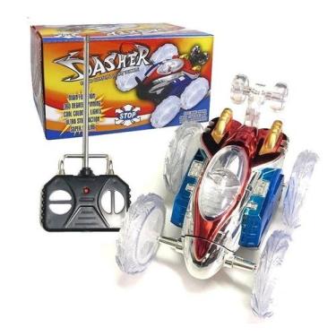 Imagem de Carrinho Crazy de Controle Remoto Gira 360º com Luzes Coloridas e Som 