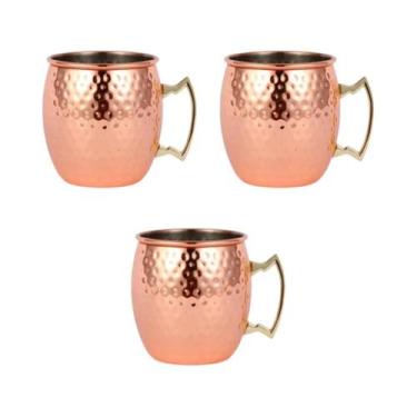 Imagem de Canecas De Aço Inoxidável Moscow Mule 500ML 1-6PCS Copos Para Cerveja 
