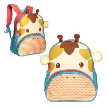 Imagem de Mochila Escolar Infantil com Alças Acolchoadas Girafa Fofa - Clio Pets