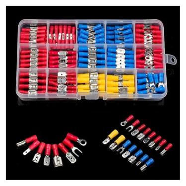 Imagem de 102/140/280/300/480/720 peças Conjunto de terminais de pressão a frio sortidos com alicate (280 peças)