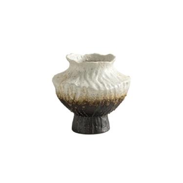 Imagem de Vaso de cerâmica criativo retrô hotel sala de estar casa de família arranjo de flores ornamentos vasos de flores (A)