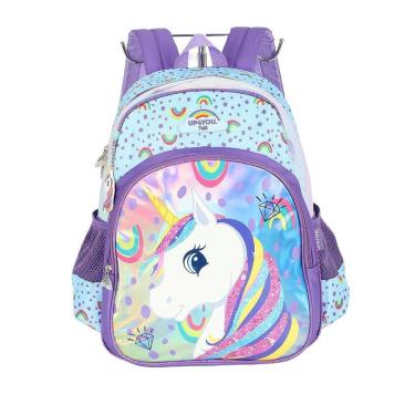 Imagem de Mochila de Costas Luxcel Up4You Unicórnio Colorido Violeta-Feminino