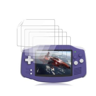 Imagem de Arxonis Pacote com 5 protetores de tela para consoles de jogos portáteis ANBERNIC RG34XX, vidro temperado de dureza 6H, antiimpressões digitais, antiarranhões, fácil instalação, transparente HD