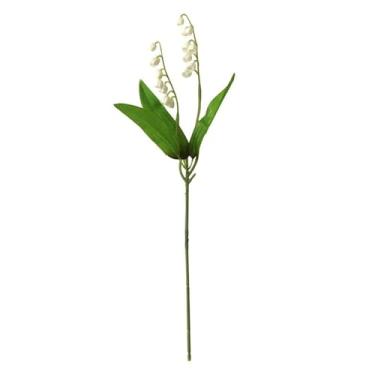 Imagem de Lírio do Vale Artificial Convallaria Majalis - Flor Falsa para Buquê de Noiva Decorações Casamento
