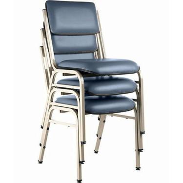 Imagem de Kit com 3 Cadeiras para Auditórios Linha Hotel Smart Azul