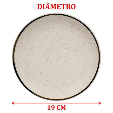 Imagem de Kit Jogo Café Lanche Unni Brisa Oxford 10 Pessoas 20 Peças