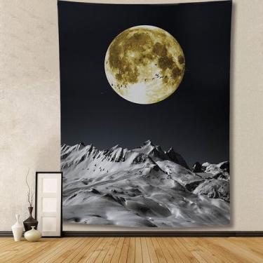 Imagem de Tapeçaria Starry Sky Moon Wall Room Estética 150x130cm - Yiweisai