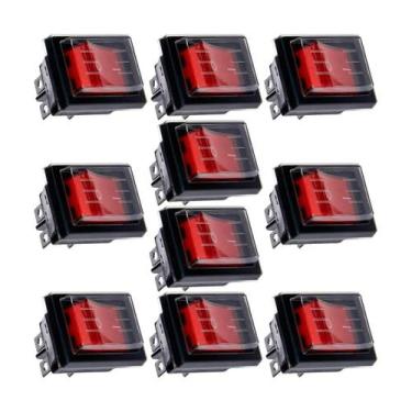 Imagem de 10X Chave Liga/Desliga 4 Pólos Gangorra 16A-250V / 20A-125V - Chipsce