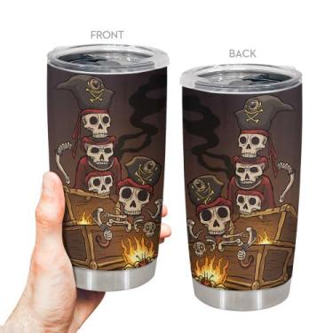 Imagem de Caneca de café Tumbler Oasisdream 600mL de aço inoxidável