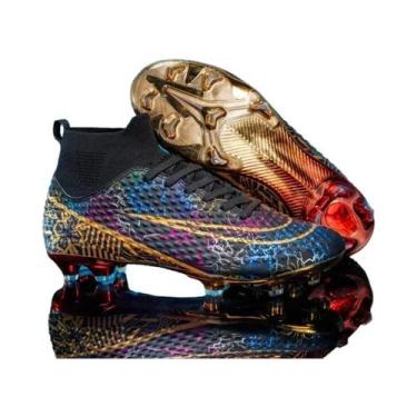 Imagem de Chuteiras De Futebol Masculinas De Cano Alto Profissionais Para Treino