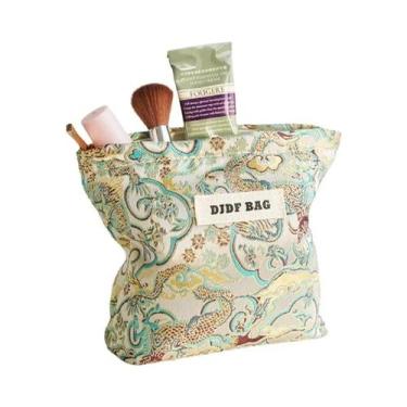 Imagem de Bolsa De Maquiagem Feminina Preta Portátil Para Viagem, Clutch Cosméti