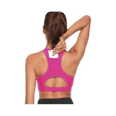 Imagem de Sutiã Esportivo Feminino Respirável Sem Costura, Antichoque, Antissuor
