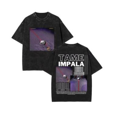 Imagem de Camiseta Vintage Masculina Com Estampa Gráfica Tame Impala, Moda Retro