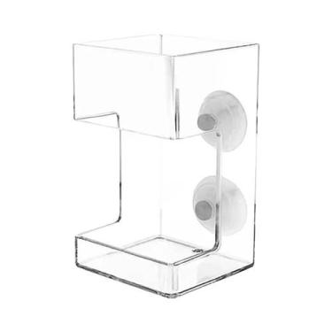 Imagem de Alimentador De Peixes De Acrílico Para Aquário Com Bandeja E Ventosa, 