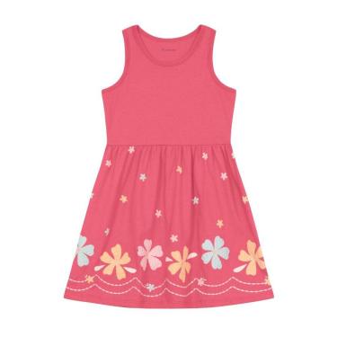 Imagem de Vestido infantil menina floral com glitter Brandili