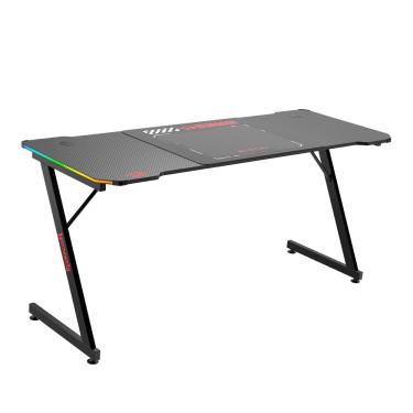 Imagem de Mesa Gamer Redragon RGB 160cm Fibra Carbono GD-1103E-L Preto