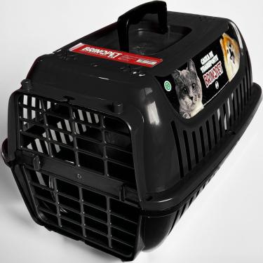 Imagem de Caixa de Transporte para Pets OEM N1 Ou N2 para Gatos e Cães em Polipropileno Preto 30x...