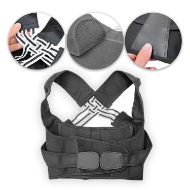 Imagem de Colete Corretor Postural Ortopédico Coluna Cervical Alinha Postura Tamanho:xl