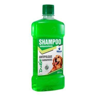 Imagem de Shampoo antiparasitário antipulgas e carrapatos 500ml - WORLD, 500ML