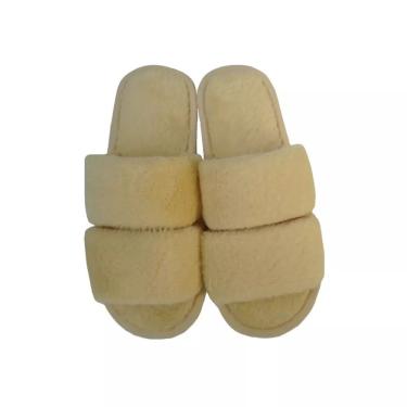 Imagem de Pantufa Feminina Aberta Bege Basic+ Nº 39/40