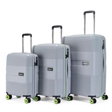 Imagem de Kit 3 Malas De Viagem ABS Rígido Hurley Rodinhas 360 Reforçada com Cadeado TSA Espaçosa...