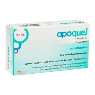 Imagem de Apoquel 3,6mg para Cães com 20 Comprimidos