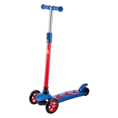 Imagem de Patinete Meninos Azul Infantil 40Kg Ajustável Seta Radical - DM Toys