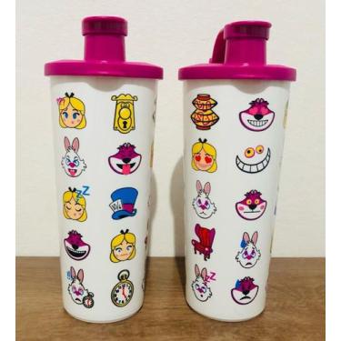 Imagem de Tupperware Importada Copo Infantil Emojis Alice Disney