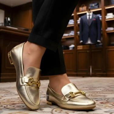 Imagem de Sapato Mocassim Feminino Vizzano Calce Fácil Bico Fino Napa Oxford, Do