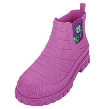 Imagem de Bota Infantil Menina Impermeavel Disney Divertidamente, Lilás, 28
