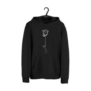 Imagem de Moletom Cristão Feminino - Rosas Maria - LUI VIVE, Preto, G