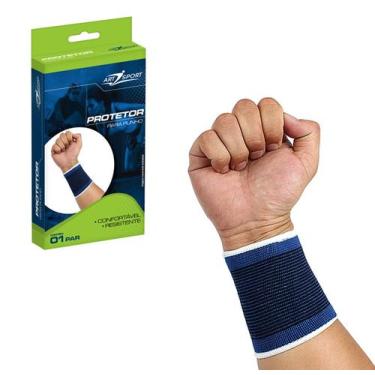Imagem de Protetor para Punho Azul 01 Par Art Sport