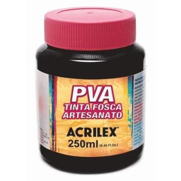 Imagem de Tinta Pva Fosca 250 ml 520 Preto Acrilex