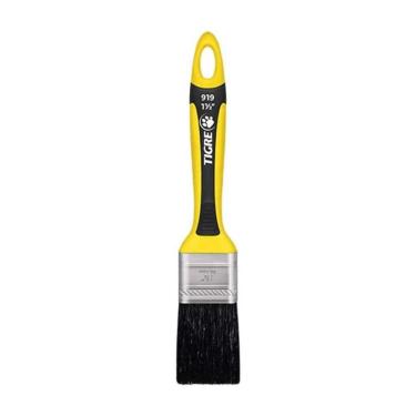 Imagem de Pincel 919 Cerdas Longas com Filamentos Sintéticos Premium e Cabo Soft Grip Preto Tigre