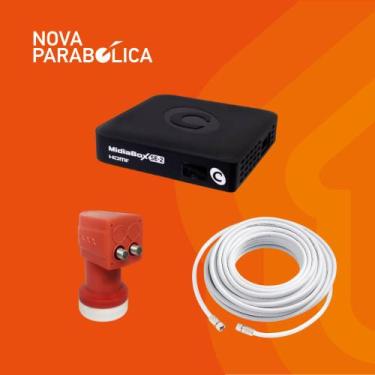 Imagem de Kit Receptor Digital Century Midiabox SE2 + Lnbf Duplo + Cabo + Conect