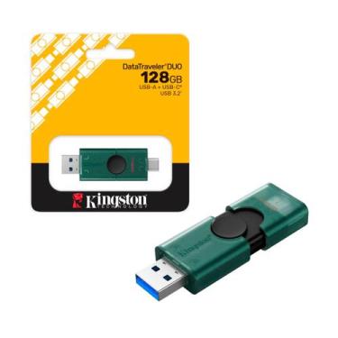 Imagem de Pen Drive 128Gb Usb 3.2 DataTraveler Duo Tipo C/Tipo A DTDEG2/128GB Ki