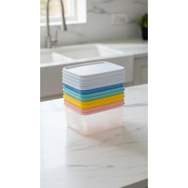 Imagem de Kit 4 Potes Herméticos Coloridos 500ml Multiuso - Congratulations Stor