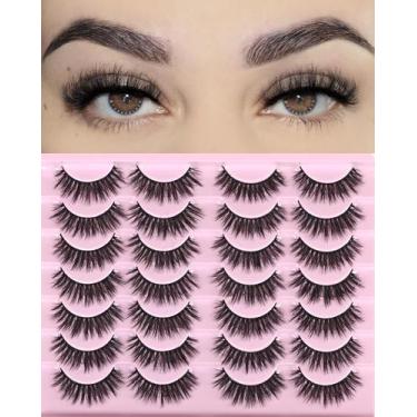 Imagem de Cílios postiços FARRED Natural Look Short Cat Eye Faux Mink