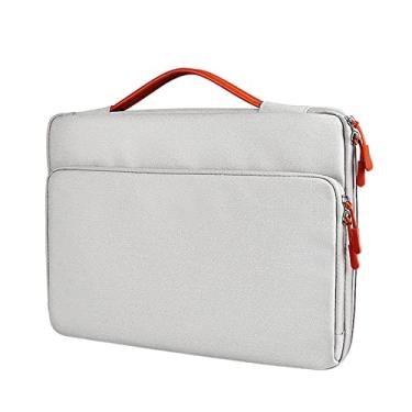 Imagem de Elonglin Capa Case Protetora para Notebook MacBook Pro 13 Polegadas 16 Polegadas Bolsa para Laptop Sem Estampa Repelente de Água Cinza 13,3 polegadas