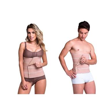 Imagem de Faixa Cinta Abdominal Biobela 4 Gomos Postural Pós Cirurgico Pos Parto Hernia Gastroplastia Abdominoplastia Coluna COR:C