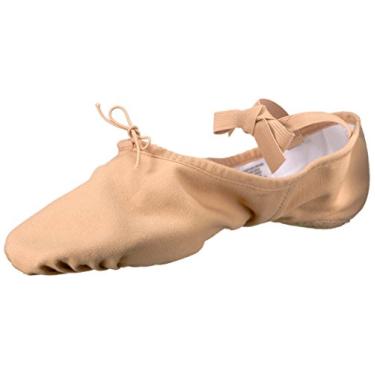 Imagem de Bloch Tênis feminino Dance Pump Split Sole de lona, Areia leve, 34