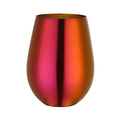 Imagem de Yajun Copo de vinho inoxidável da Teel, caneca de café reutilizável, copo portátil para casamento, casa e ar livre, vermelho