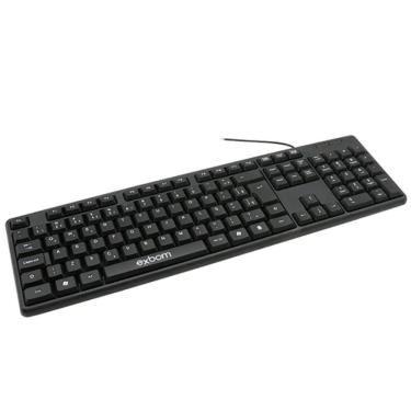 Imagem de Teclado Homeoffice/Escritório Usb ABNT2 Standard Exbom BK103