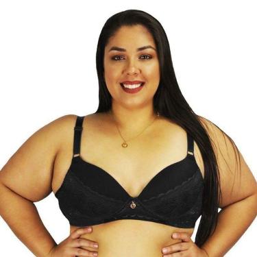 Imagem de Sutiã plus size renda reforçado sustentação 