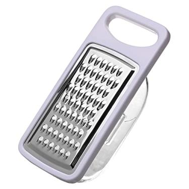 Imagem de Mimo Style Ralador Com Pote Para Ralar Queijo, Casca de Limão, Gengibre, Coco. Utensilio Doméstico de Fácil Manuseio, Produzido Em Inox e Plástico ABS. Ideal No Dia a Dia Para Preparo de Alimentos