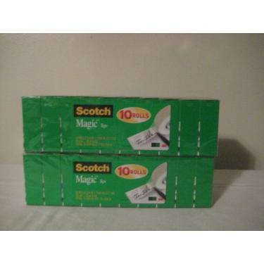Imagem de Fita mágica Scotch, 1,9 x 203 cm, embalada, 10 rolos por pacote (2 unidades)