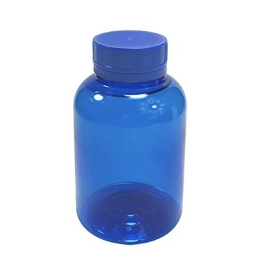 Imagem de POTE PARA CÁPSULAS PET 200ML COM TAMPA LACRE (20 PEÇAS) (Azul)