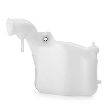 Imagem de Mallofusa Motocicleta Radiador de água refrigerante reservatório de substituição de reservatório compatível para Honda CBR600RR 2003 2004 2005 2006 Branco